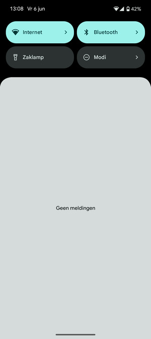 Schuif naar beneden in het bovenste menu opnieuw