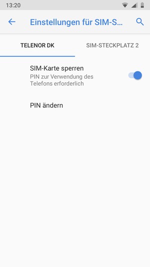 Wählen Sie Public und PIN ändern