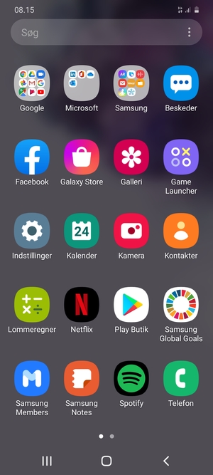 Vælg Samsung