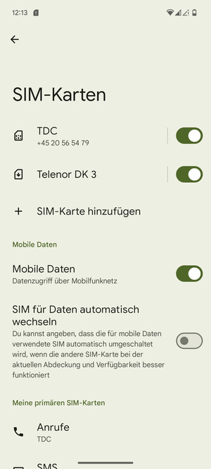 Ihre eSIM wurde
nun aktiviert