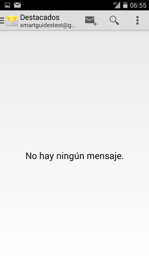 Su Gmail/Hotmail está listo para usar