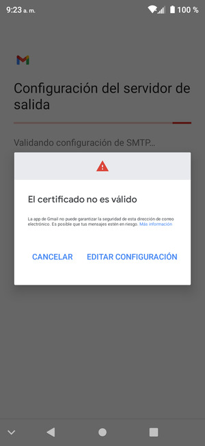 Seleccione EDITAR CONFIGURACIÓN