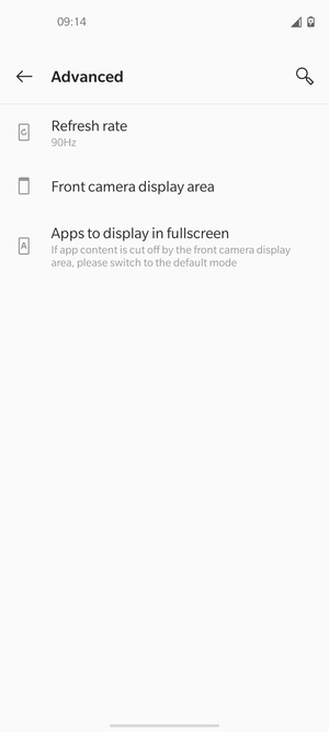 Select Refresh rate