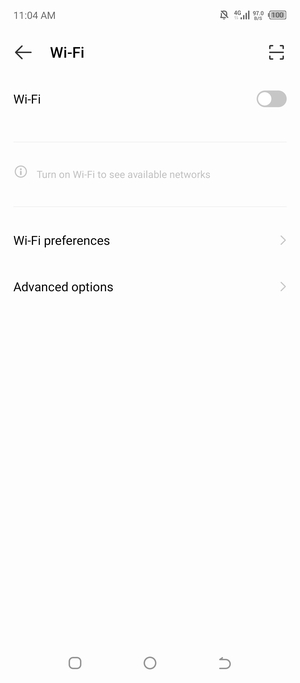 Turn on Wi-Fi