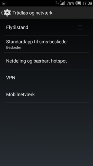 Vælg Netdeling og bærbart hotspot