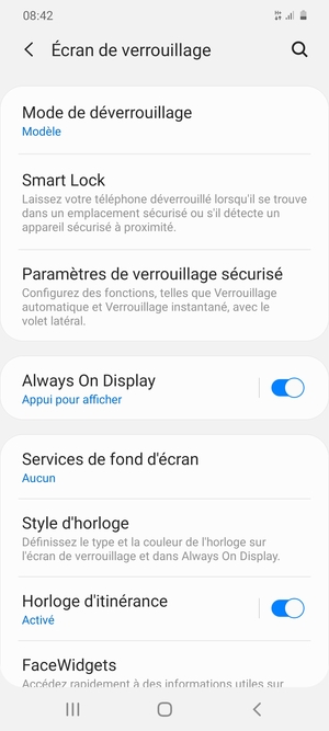 Votre téléphone est maintenant sécurisé par un écran de verrouillage