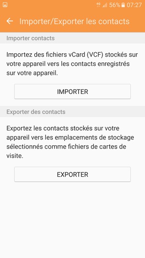 Sélectionnez IMPORTER
