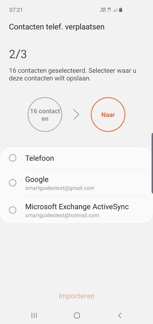 Selecteer uw Google-account
