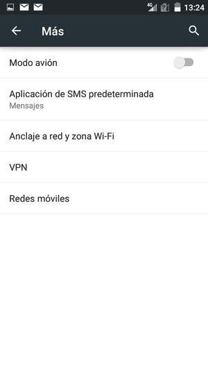 Seleccione Redes móviles