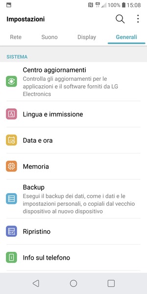 Scorri e seleziona Centro aggiornamenti
