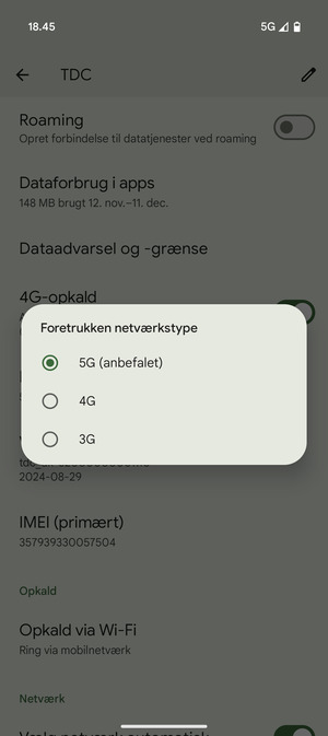 Vælg din foretrukne mulighed