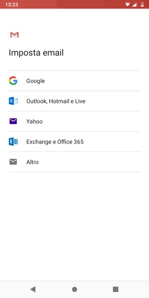 Seleziona Outlook, Hotmail e Live