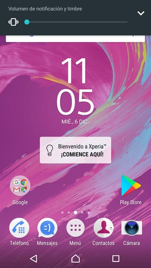 Continúe presionando para el modo de vibración, el cual es aprobado con una vibración corta