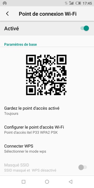 Votre téléphone est maintenant configuré pour être utilisé comme modem