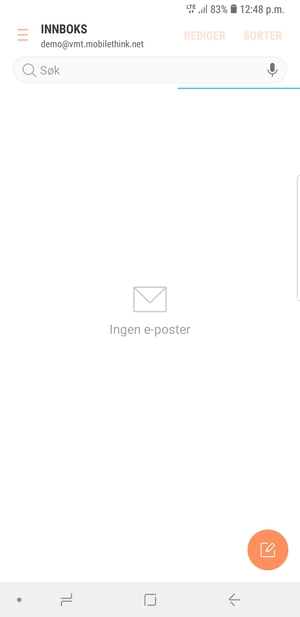 Kontoen er klar til bruk