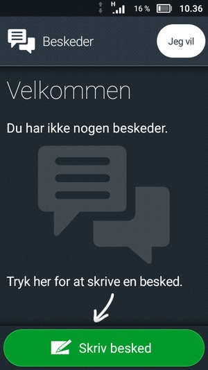 Vælg Jeg vil