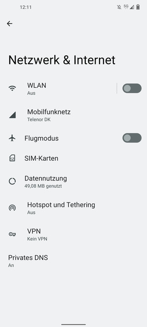 Wählen Sie WLAN