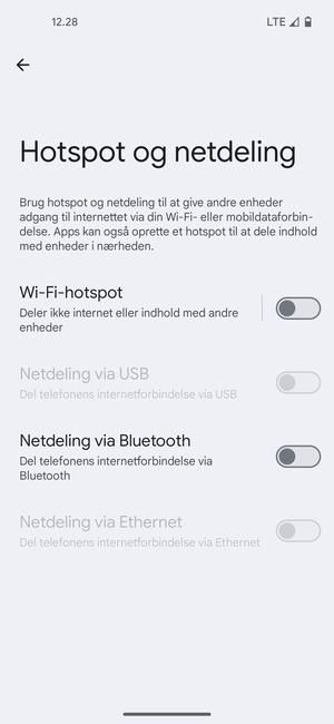 Vælg Wi-Fi-hotspot