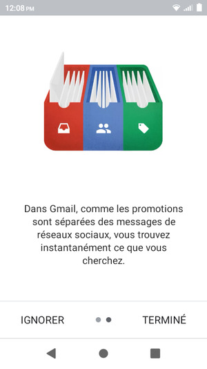 Sélectionnez TERMINÉ