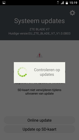 Wacht tot de zoekopdracht beëindigd is