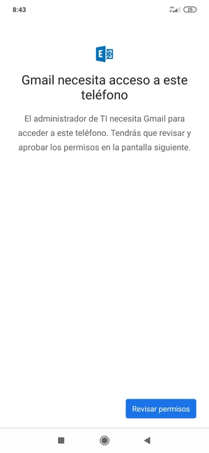 Seleccione Revisar permisos