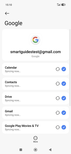 Your contacts from Google will now be synced to your smartphone