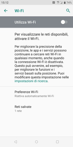 Attiva Wi-Fi