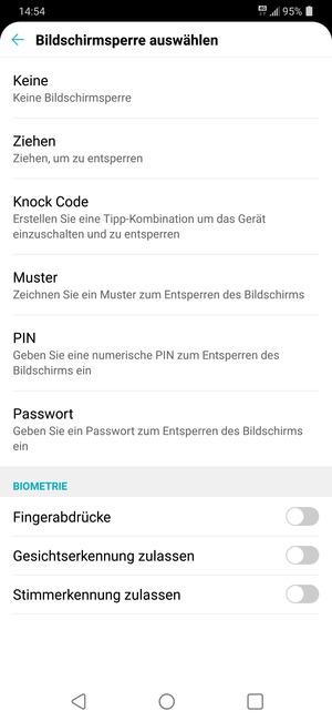 Wählen Sie Muster