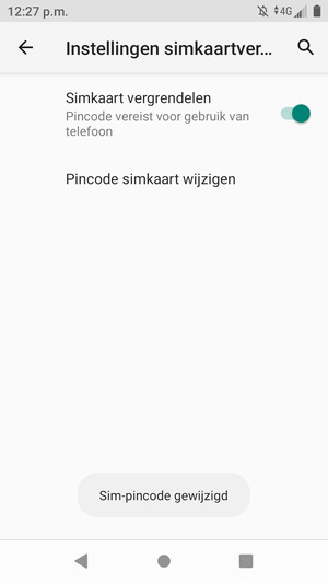 Uw SIM-pincode is gewijzigd