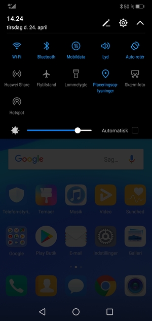 Slå Wi-Fi og Bluetooth fra