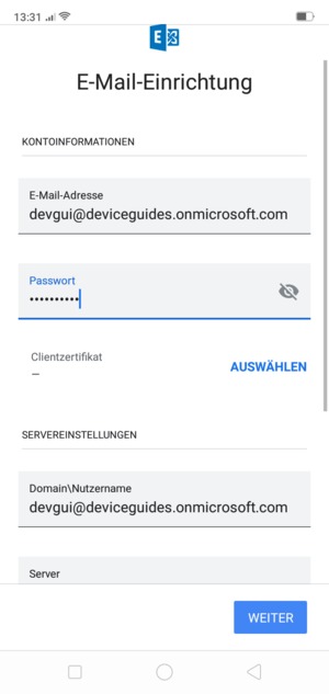 Geben Sie Ihre Passwort ein