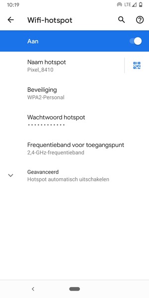 Uw telefoon is nu geïnstalleerd voor gebruik als modem
