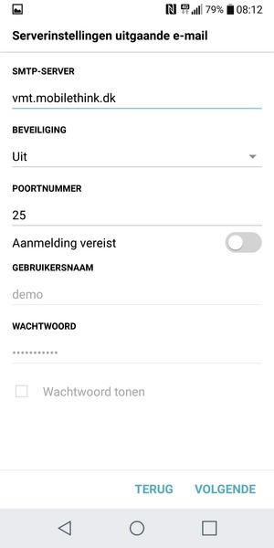 Schakel Aanmelding vereist uit en selecteer VOLGENDE