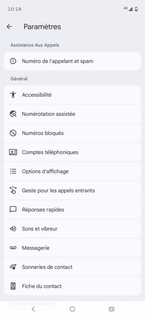 Sélectionnez Messagerie