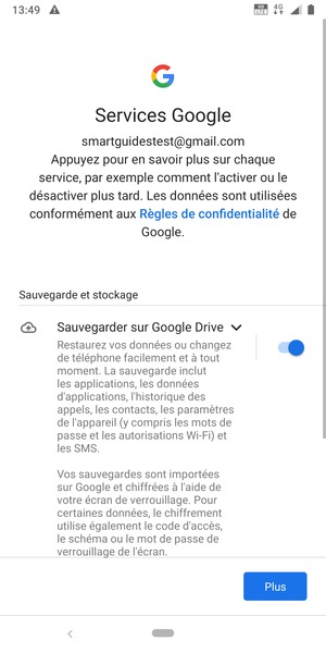 Sélectionnez Plus