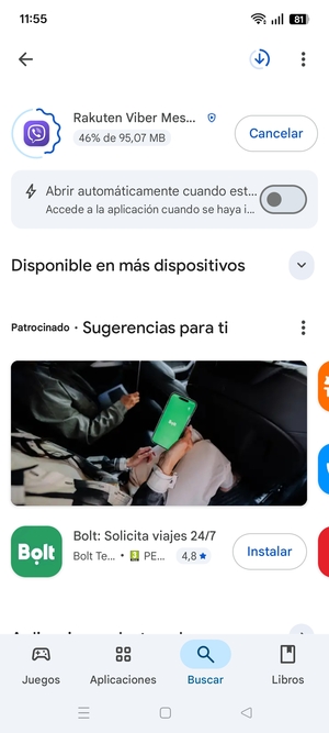 Espere a que el proceso de instalación finalice