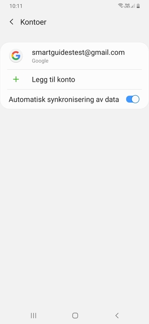 Velg din Google-konto