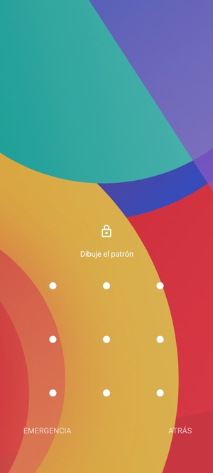 El teléfono ha sido asegurado con un bloqueo de pantalla