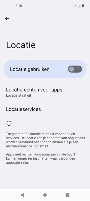 Schakel Locatie gebruiken uit