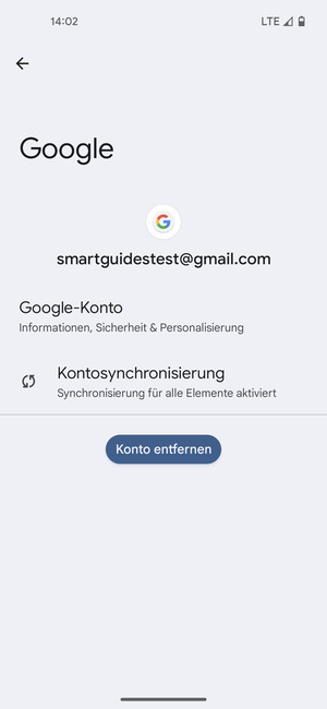 Wählen Sie Kontosynchronisierung