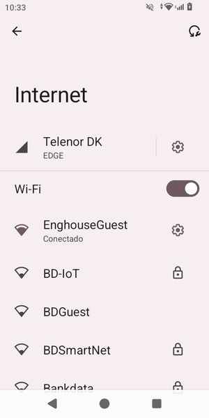 Ahora está conectado a la red Wi-Fi