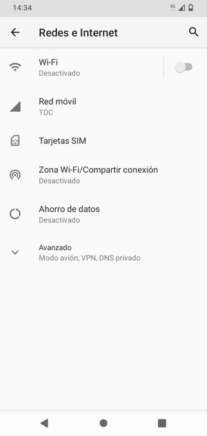 Seleccione Wi-Fi