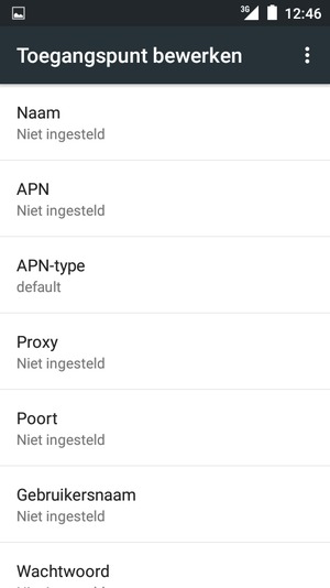 Voer internetgegevens in