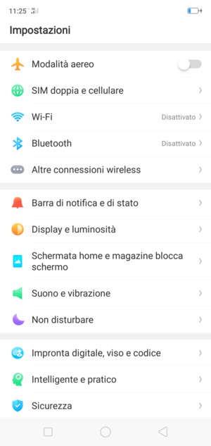 Seleziona SIM doppia e cellulare