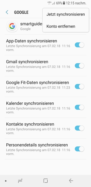 Wählen Sie Jetzt
synchronisieren