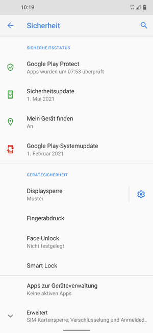 Ihr Handy ist jetzt mit einer Bildschirmsperre gesichert