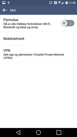 Velg Mobilnettverk