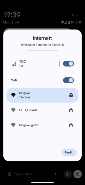 Slå av Wi-Fi