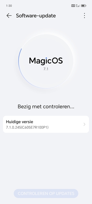 Wacht tot de zoekopdracht beëindigd is