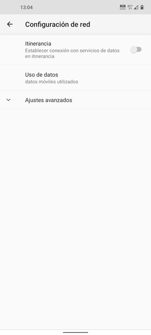 Seleccione Ajustes avanzados